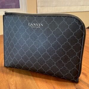Lanvin Parfums Black Men's Travel Pouch/Case